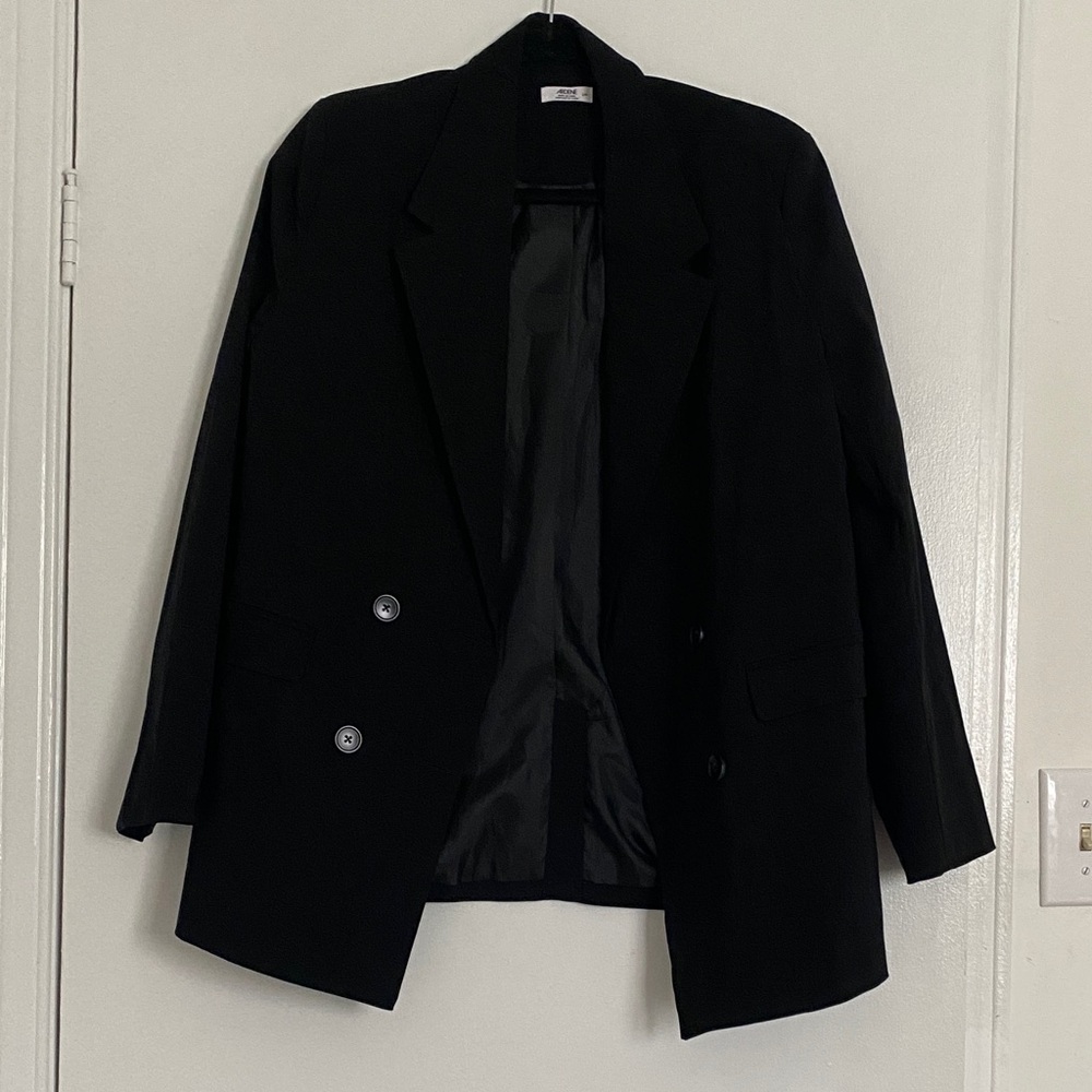 Ardene Black Double-Breasted Women's Blazer Jacket